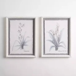 Discount Kirklands Home Antique Blue Floral Framed Art Prints, Set of 2