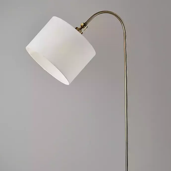 Sale Kirklands Home Antique Brass Arc Floor Lamp White