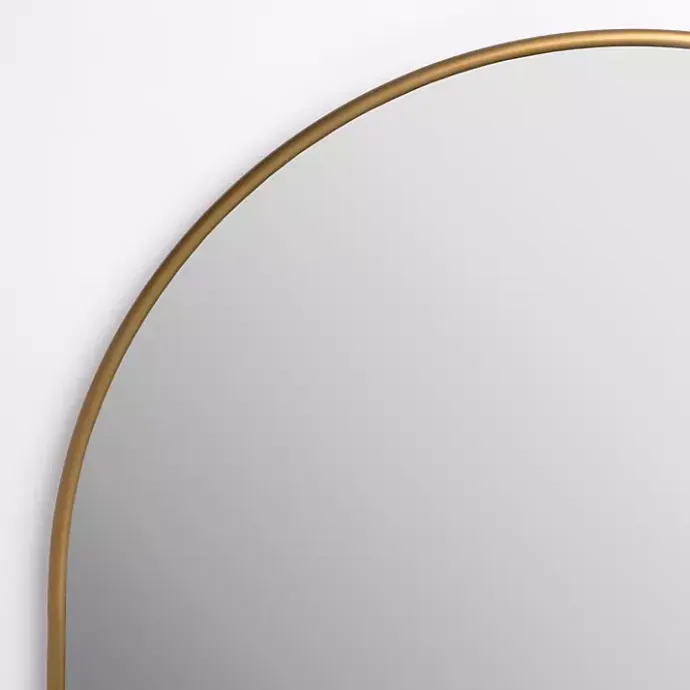 Discount Kirklands Home Antique Brass Nouveau Linear Arch Mirror Gold