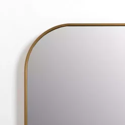 Kirklands Home Antique Brass Nouveau Wide Arch Wall Mirror