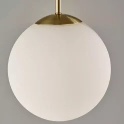 Discount Kirklands Home Antique Brass Side Table Floor Lamp White