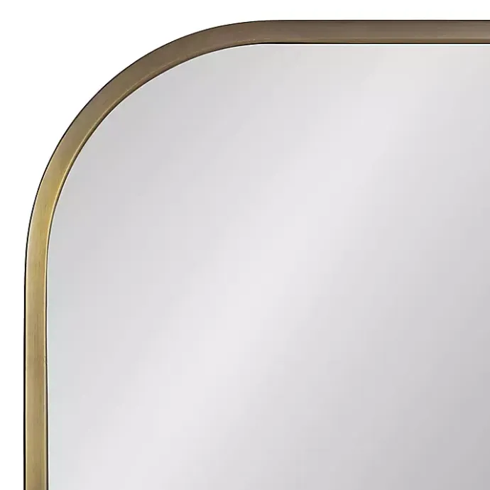 Best Kirklands Home Antique Brass Wide Arch Wall Mirror Gold