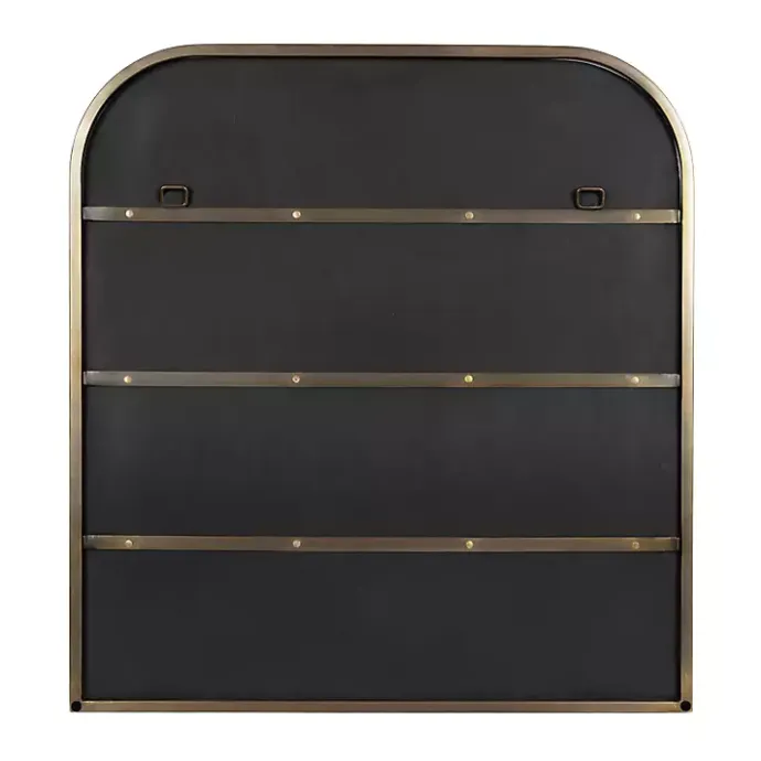 Best Kirklands Home Antique Brass Wide Arch Wall Mirror Gold