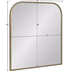 Best Kirklands Home Antique Brass Wide Arch Wall Mirror Gold