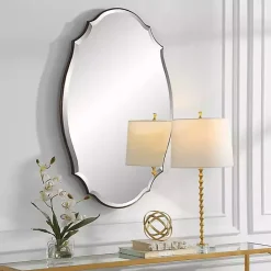 Clearance Kirklands Home Antique Bronze Curved Wall Mirror