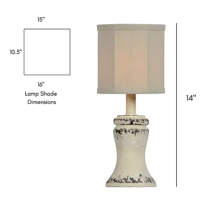 Discount Kirklands Home Antique Cream Bella Mini Lamps, Set of 2 White