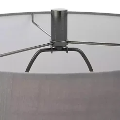 Hot Kirklands Home Antique Dark Nickel Cone Base Table Lamp Gray