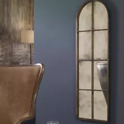 Best Kirklands Home Antique Gold Arched Metal Mirror