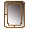 Discount Kirklands Home Antique Gold Geometric Overlay Wall Mirror