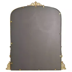 Discount Kirklands Home Antique Gold Metal Baroque Arch Wall Mirror