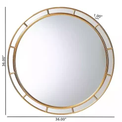 Best Kirklands Home Antique Goldleaf Round Wall Mirror