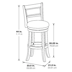 New Kirklands Home Antique Gray Upholstered Swivel Bar Stool Ivory