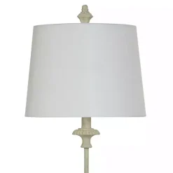 Kirklands Home Antique Cast Buffet Lamp Ivory
