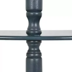 Clearance Kirklands Home Antique Navy Half Round Console Table Blue
