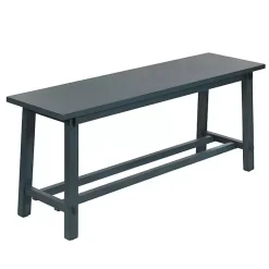 Outlet Kirklands Home Antique Navy Wood Noah Bench Blue