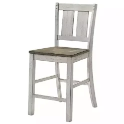 Online Kirklands Home Antique White & Ash Brown 2-pc. Counter Stool Set