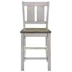 Online Kirklands Home Antique White & Ash Brown 2-pc. Counter Stool Set