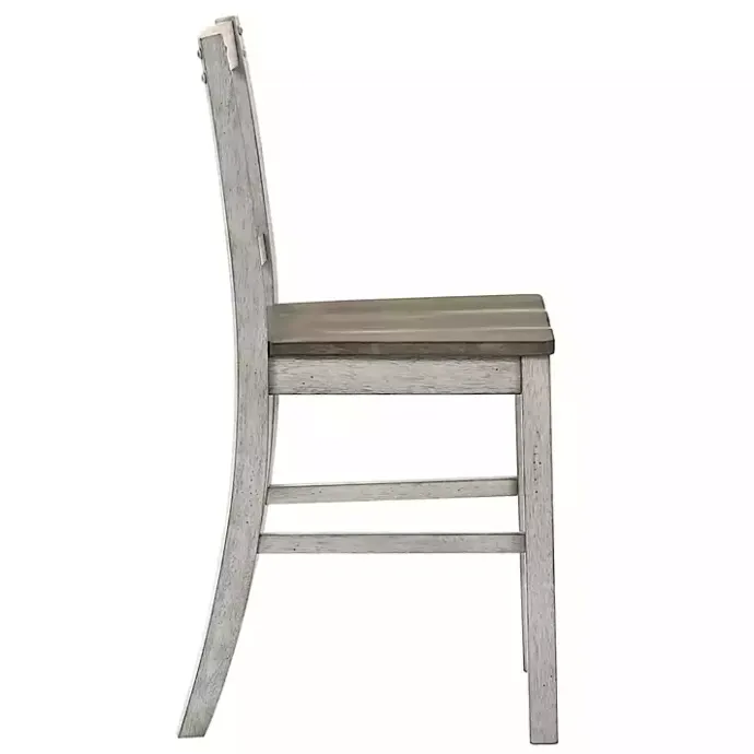 Online Kirklands Home Antique White & Ash Brown 2-pc. Counter Stool Set