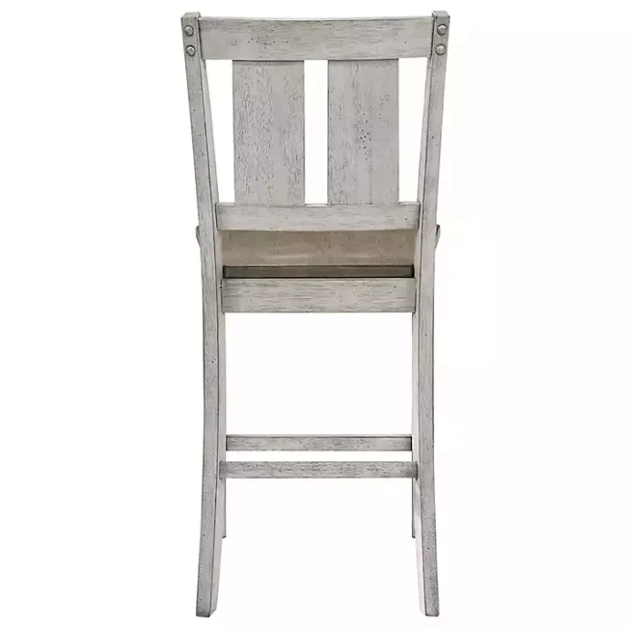 Online Kirklands Home Antique White & Ash Brown 2-pc. Counter Stool Set