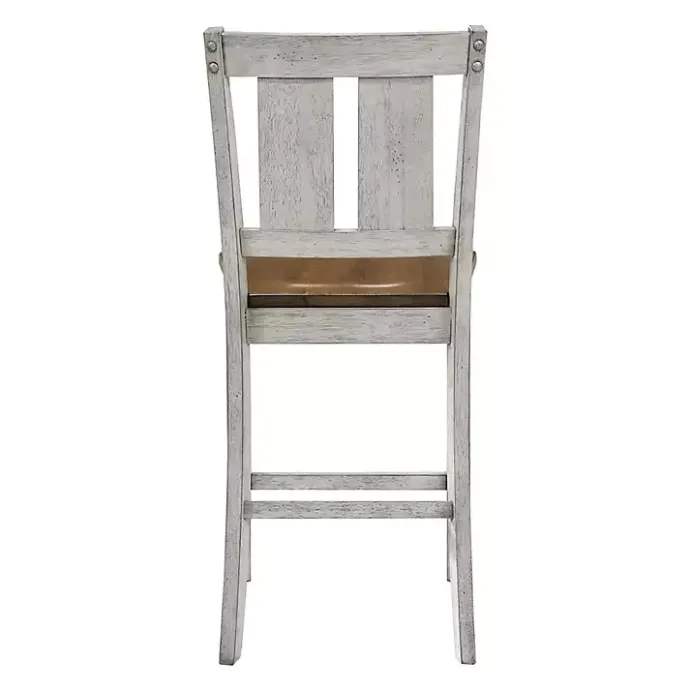 Clearance Kirklands Home Antique White & Dark Brown 2-pc. Counter Stool Set