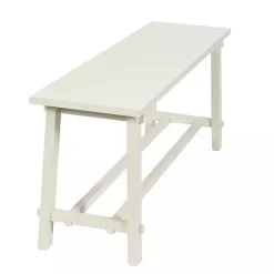 Clearance Kirklands Home Antique Wood Noah Bench White