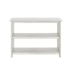 Kirklands Home Antique washed Wood Console Table White