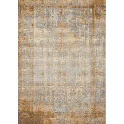 Hot Kirklands Home Antiqued Ivory Copper Outdoor Area Rug, 7x11