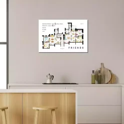 Outlet Kirklands Home Apartment from Friends Canvas Art Print