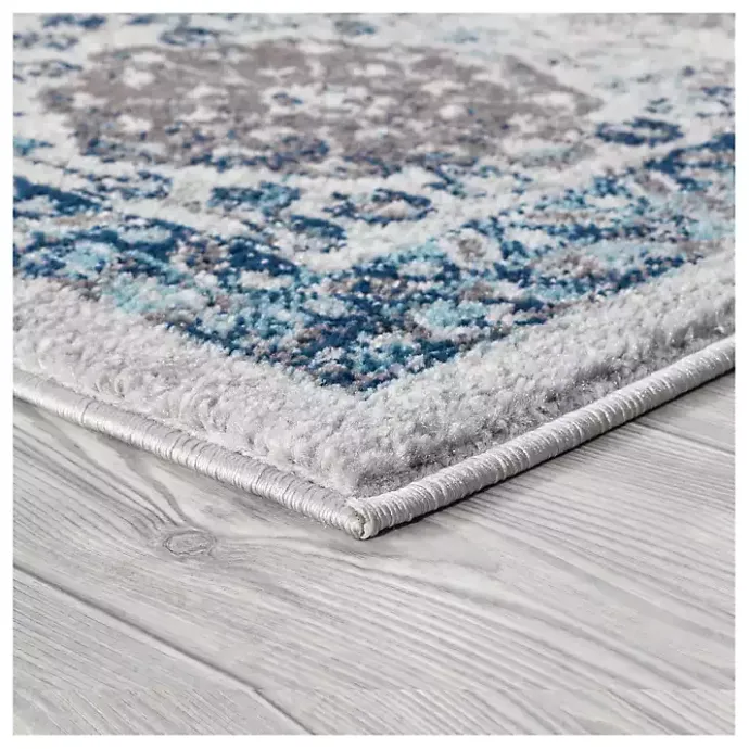 Sale Kirklands Home Aqua and Gray Alex Runner, 2x6