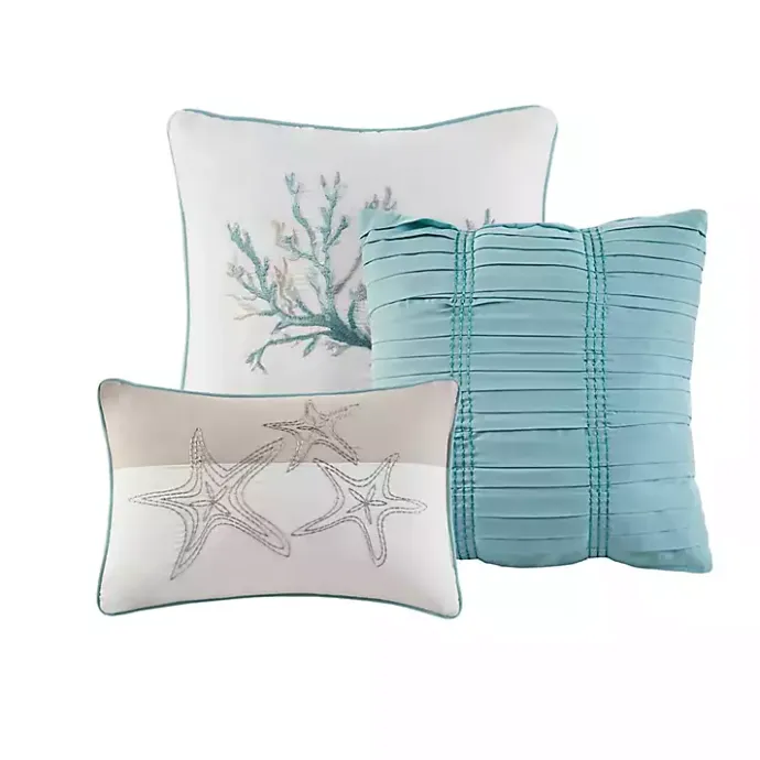 Best Kirklands Home Aqua Coastal 7-pc. King Comforter Set