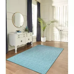 Sale Kirklands Home Aqua Intertwine Indoor/Outdoor Area Rug, 7x9 Blue
