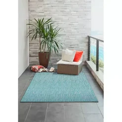 Sale Kirklands Home Aqua Intertwine Indoor/Outdoor Area Rug, 7x9 Blue