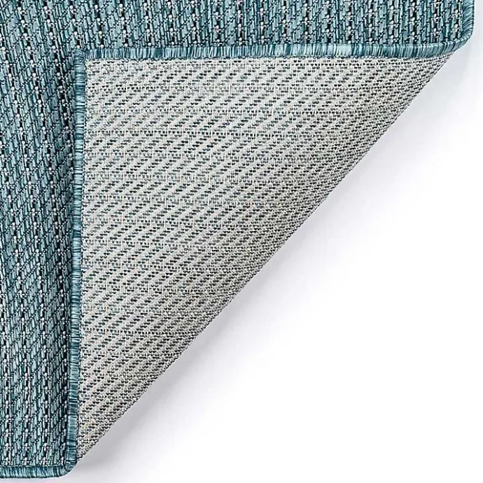 Sale Kirklands Home Aqua Intertwine Indoor/Outdoor Area Rug, 7x9 Blue