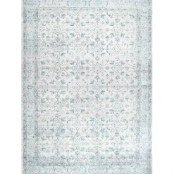 New Kirklands Home Aqua Rio Vintage Area Rug, 4x6