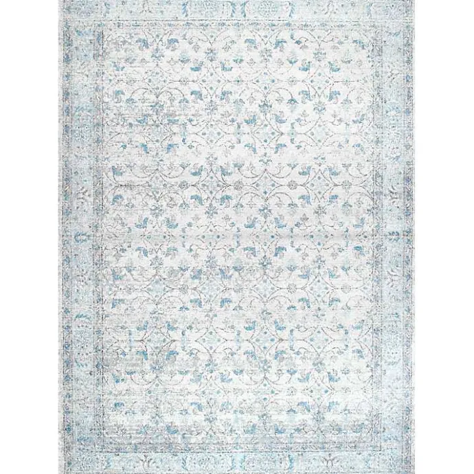 New Kirklands Home Aqua Rio Vintage Area Rug, 4x6