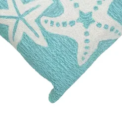 Clearance Kirklands Home Aqua Sea Gems Outdoor Throw Pillow
