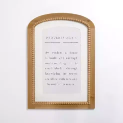 Discount Kirklands Home Arched Proverbs Verse Beaded Wall Plaque