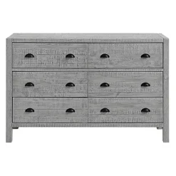 Online Kirklands Home Arden Wood 6-Drawer Dresser Gray