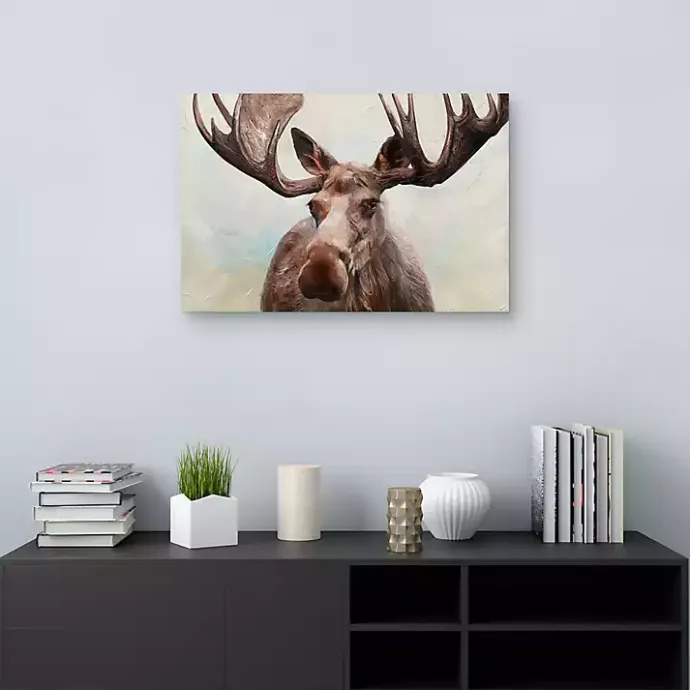 Hot Kirklands Home Artful Moose Canvas Art Print Brown
