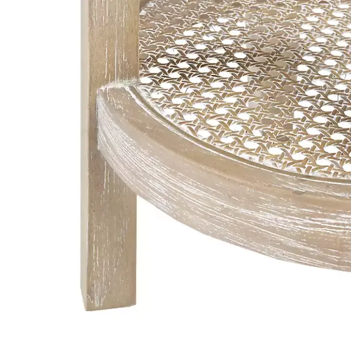 Hot Kirklands Home Ash Rat Round Martha Stewart Accent Table Tan