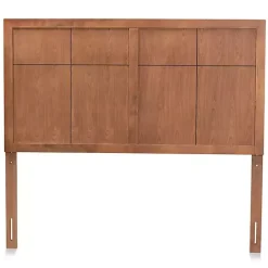 Best Kirklands Home Ash Walnut Wood Panel Full Headboard Brown