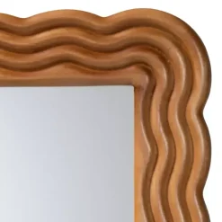 Outlet Kirklands Home Ashely Walnut Brown Wall Mirror