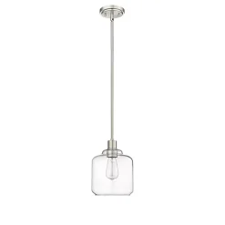 New Kirklands Home Asheville Glass Globe Pendant Light Silver
