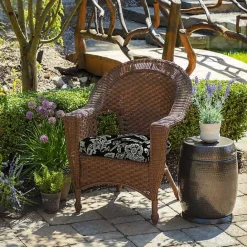 Sale Kirklands Home Ashland Jacobean 2-pc. Outdoor Wicker Cushion Set