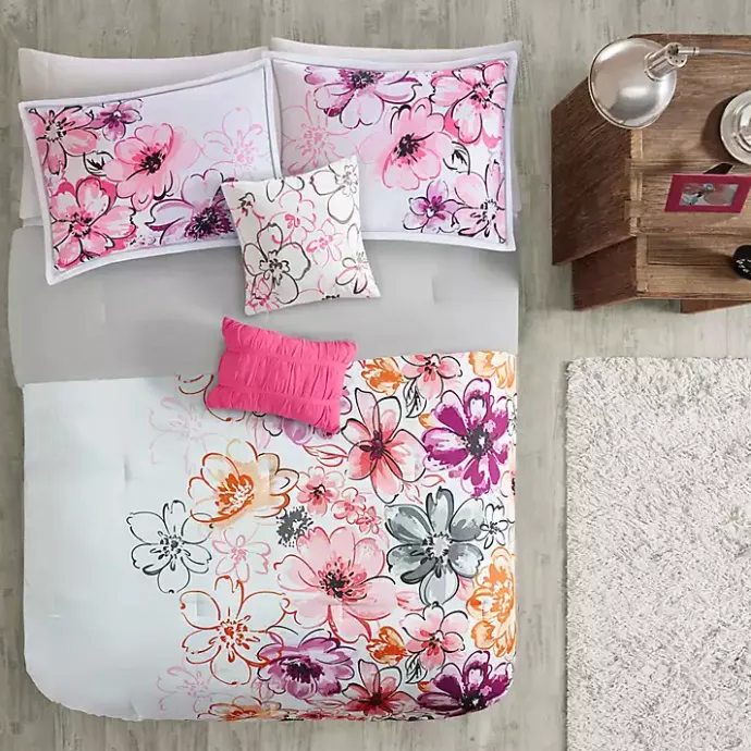 Sale Kirklands Home Ashley Floral Full/Queen 5-pc. Comforter Set