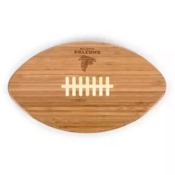 Clearance Kirklands Home Atlanta Falcons Bamboo Football Cutting Board Tan