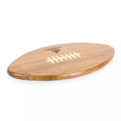 Clearance Kirklands Home Atlanta Falcons Bamboo Football Cutting Board Tan