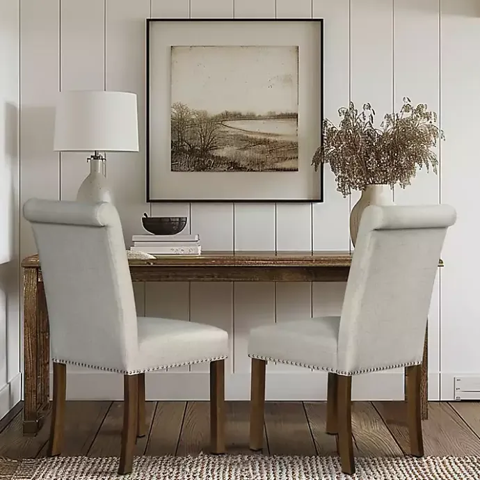 Outlet Kirklands Home Aubrey Natural Upholstered 2-pc. Dining Chair Set Tan