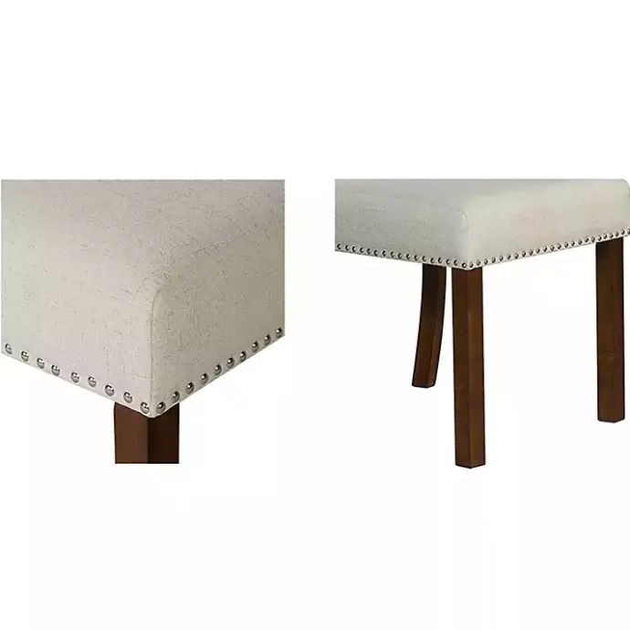 Outlet Kirklands Home Aubrey Natural Upholstered 2-pc. Dining Chair Set Tan