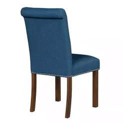Clearance Kirklands Home Aubrey Navy Upholstered 2-pc. Dining Chair Set Blue